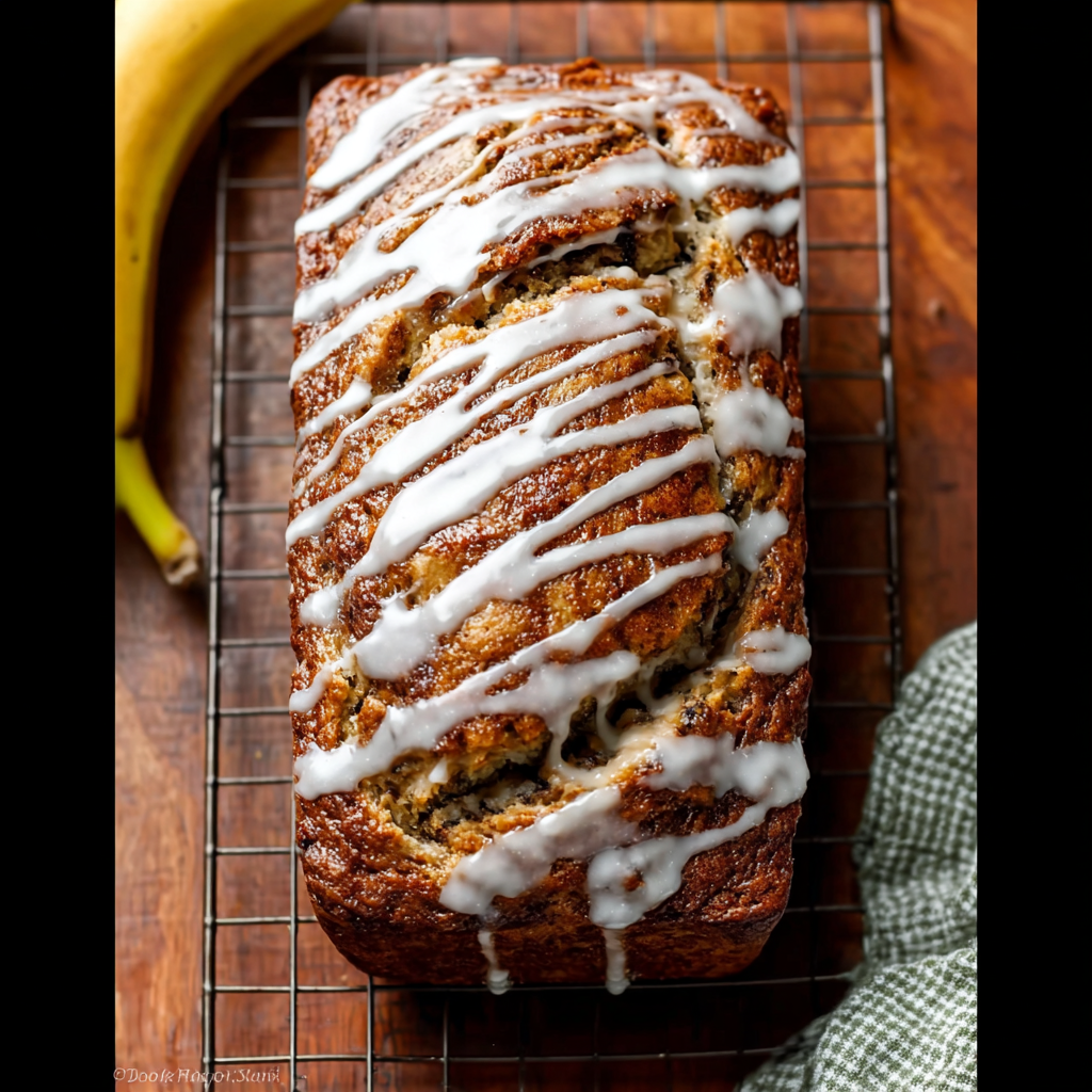 Recipe preparation for Cinnamon Swirl Banana Bread