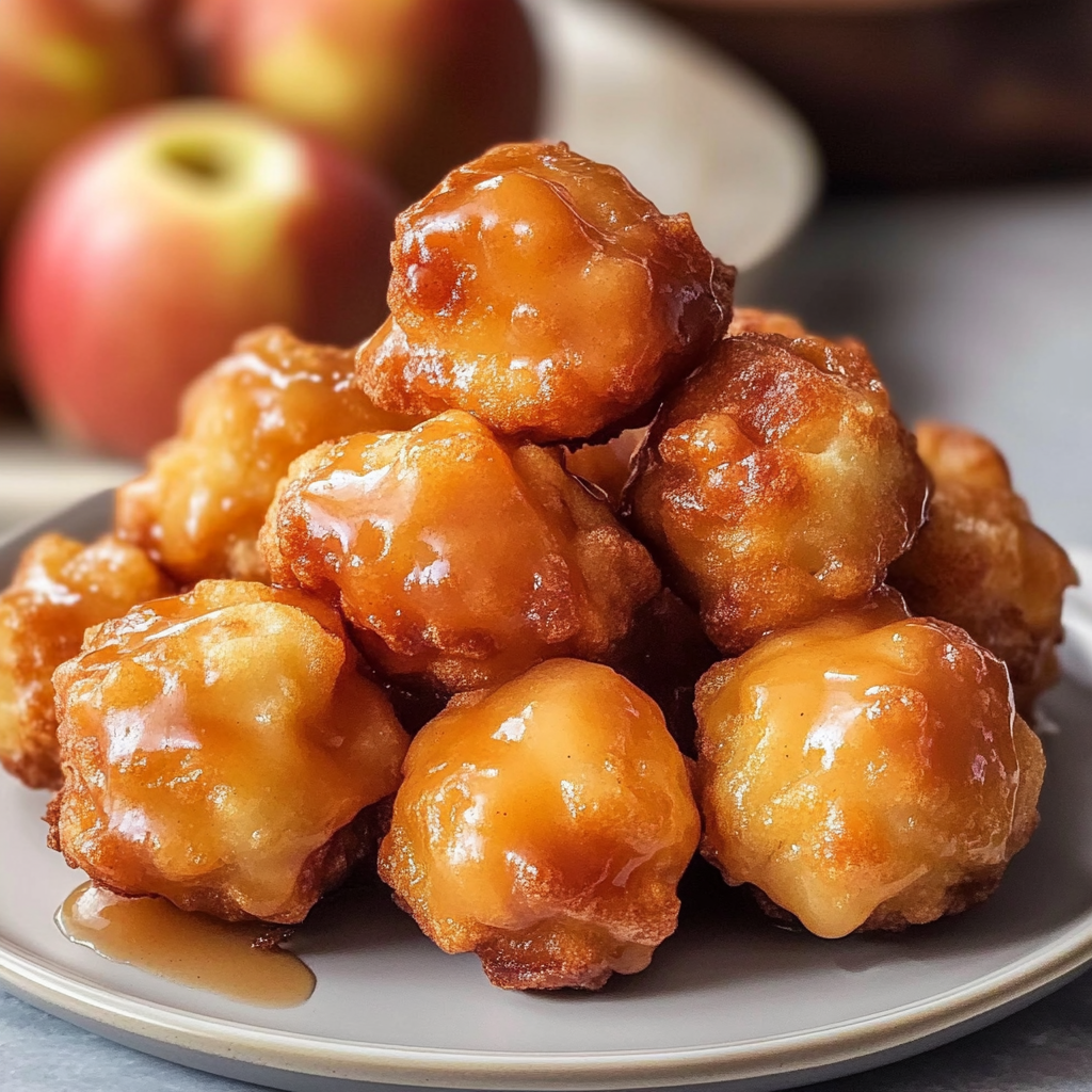 Recipe preparation for Apple Fritter Bites
