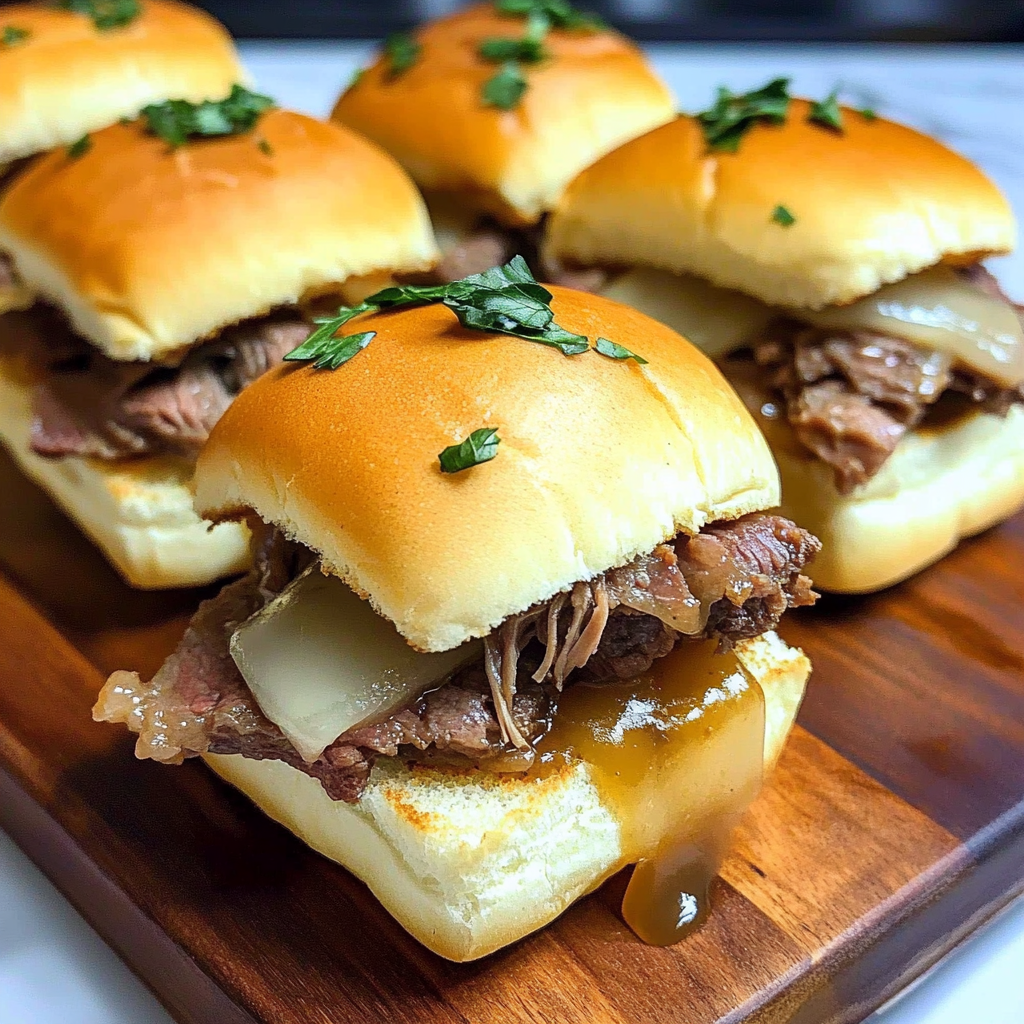 Recipe preparation for Roast Beef Sliders