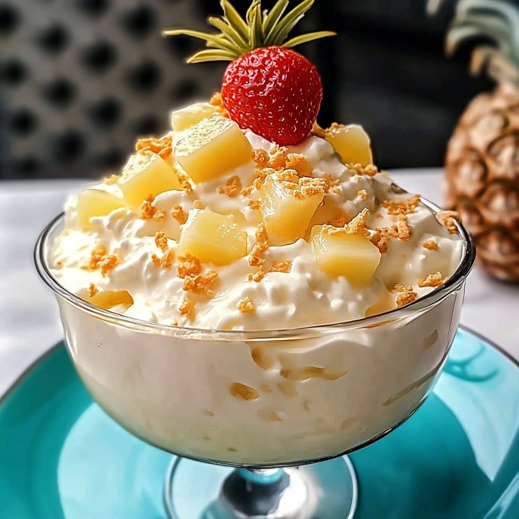 Recipe preparation for Pina Colada Fluff