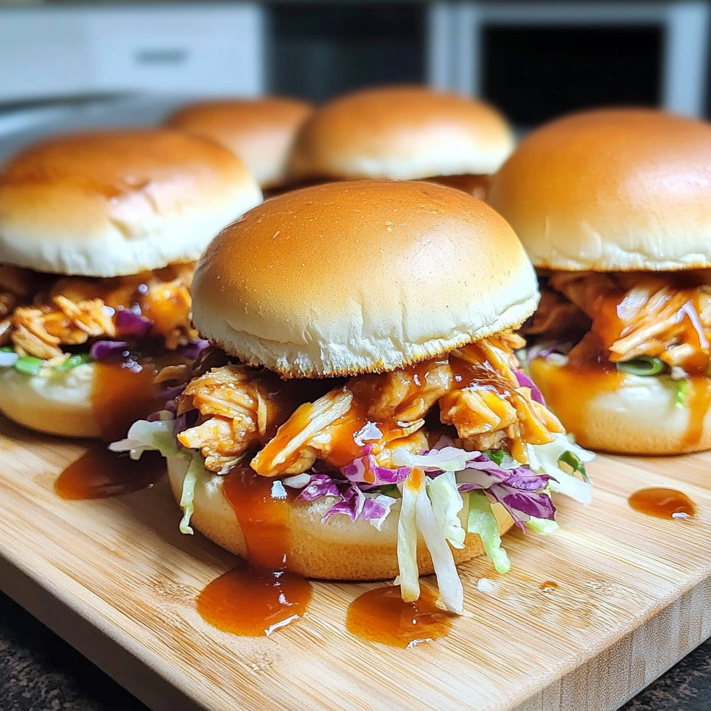 Recipe preparation for BBQ Chicken Sliders