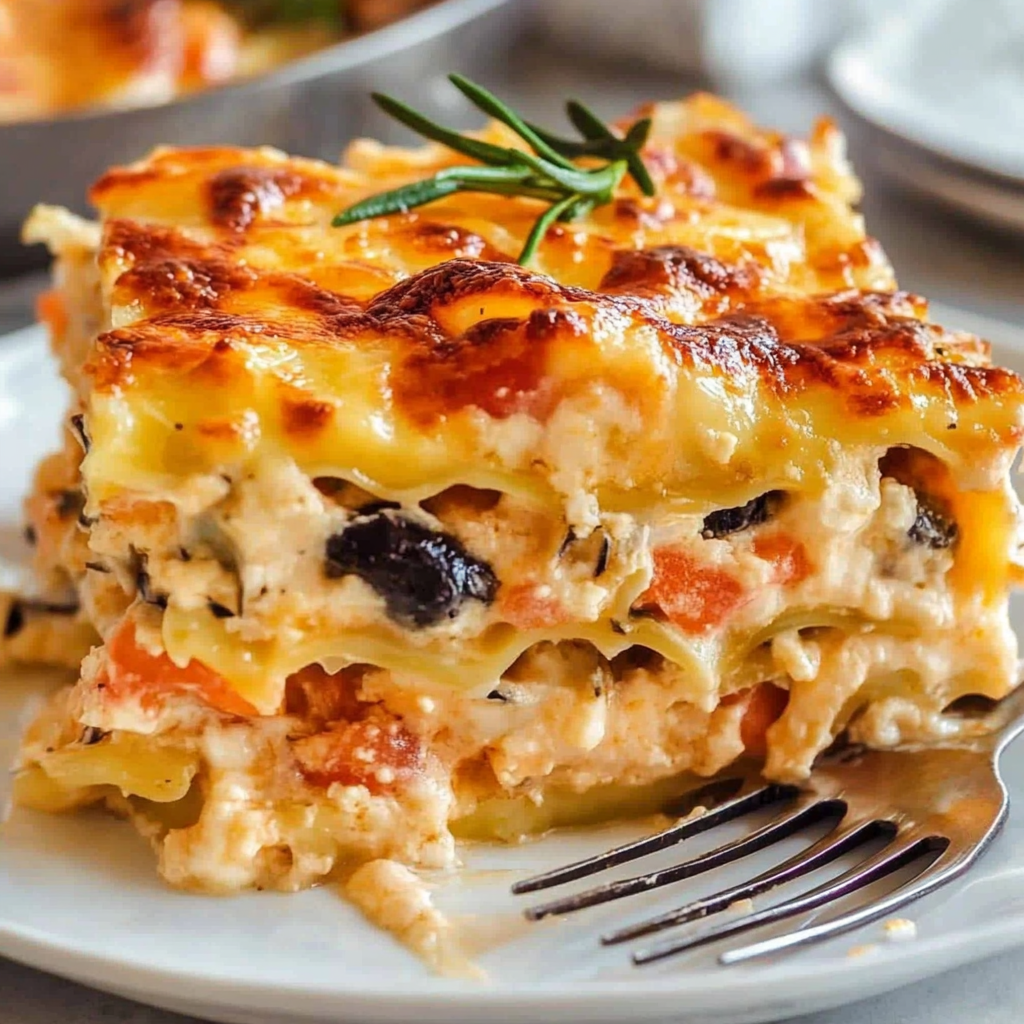 Recipe preparation for Seafood Lasagna