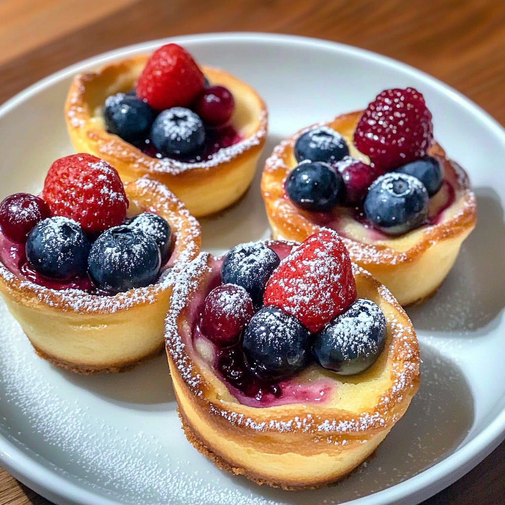 Recipe preparation for Mini Berry Dutch Babies