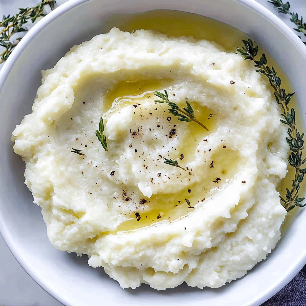 Recipe preparation for Creamy Copycat Cauliflower Puree Recipe