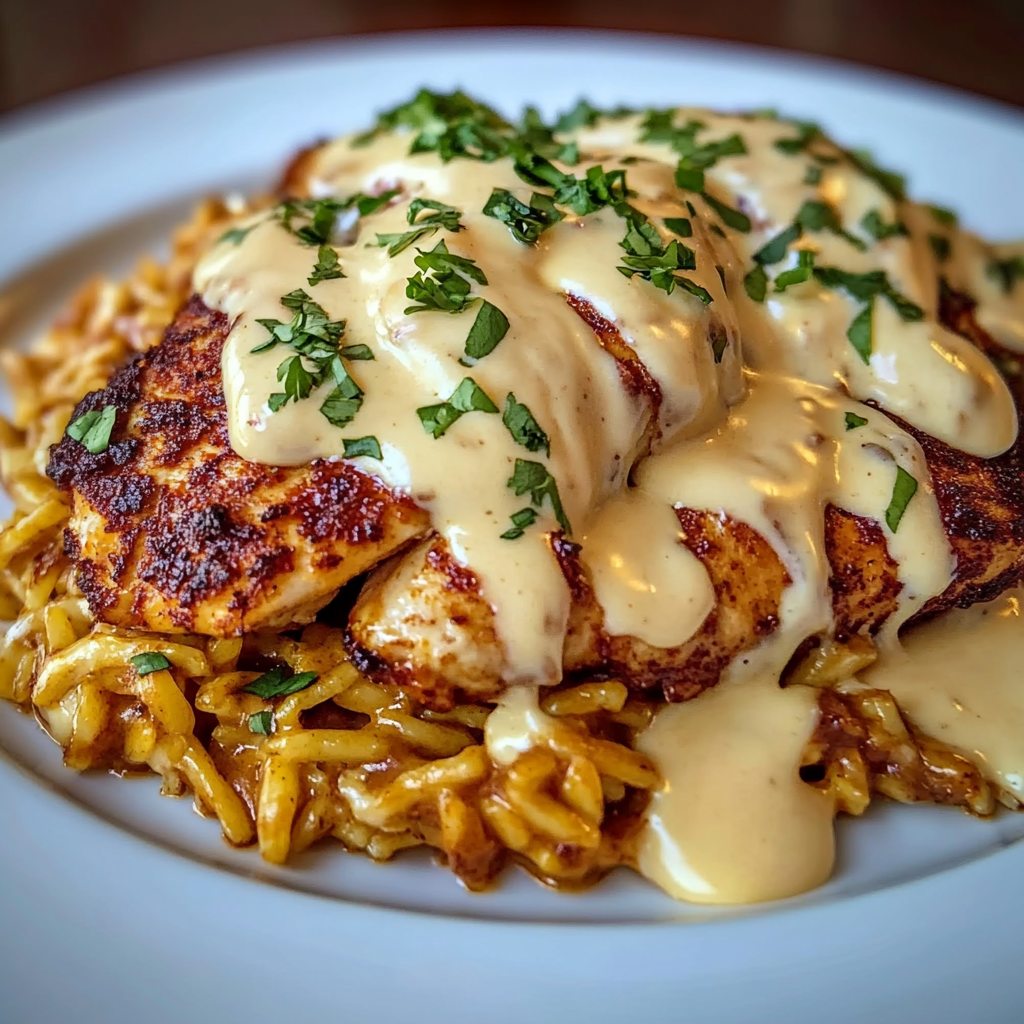 Recipe preparation for Mexican Chicken With Cheese Sauce