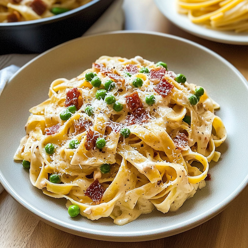 Recipe preparation for Carbonara Pasta