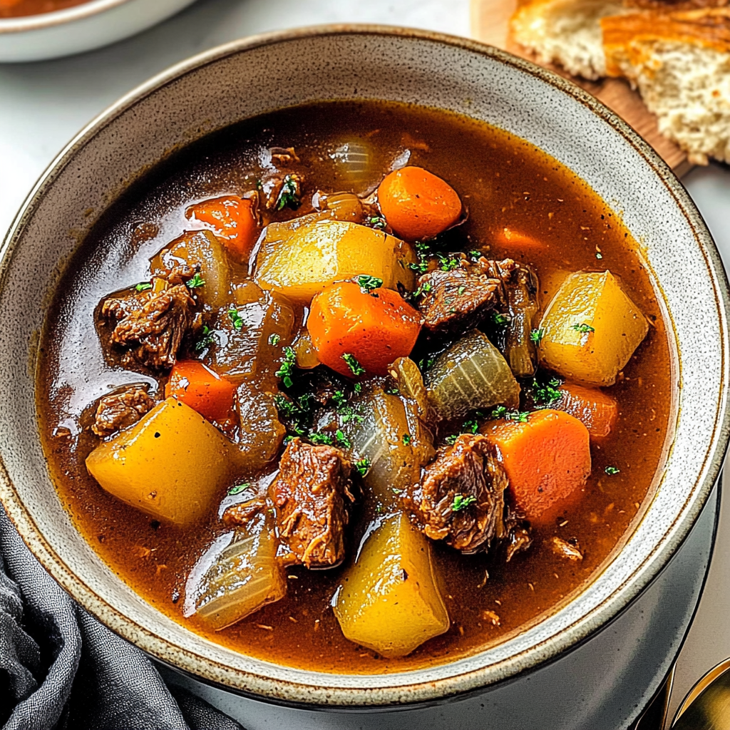 Recipe preparation for Slow Cooker Beef Stew