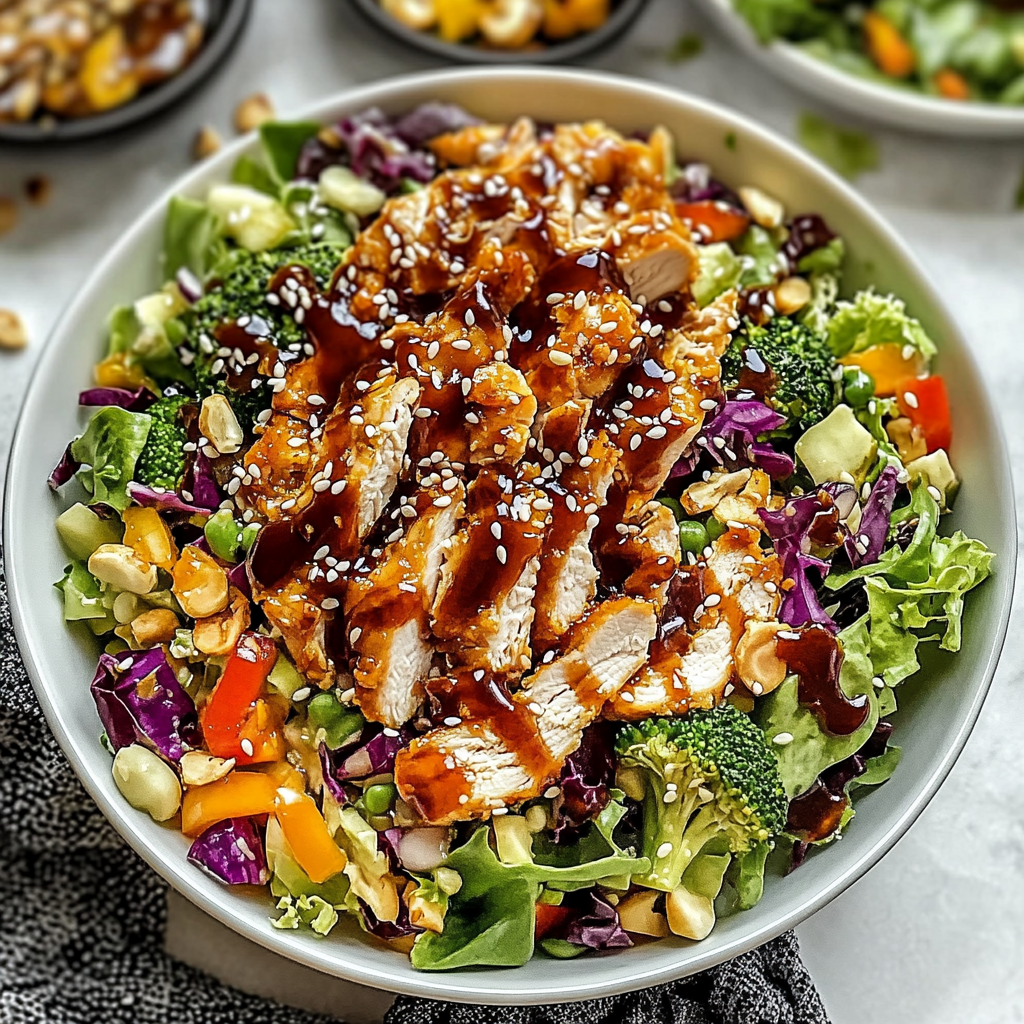 Recipe preparation for Sesame Chicken Salad Recipe