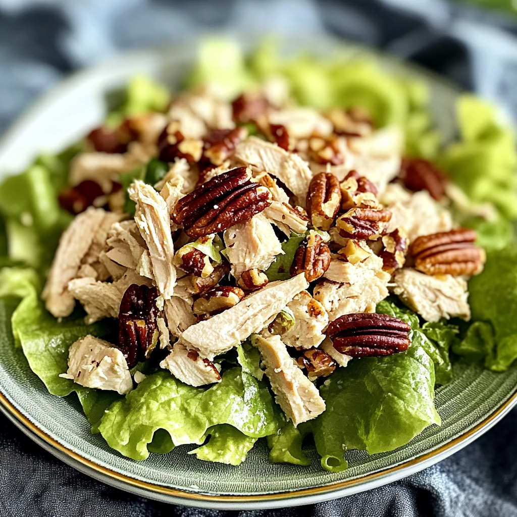 Recipe preparation for Pecan Chicken Salad Recipe