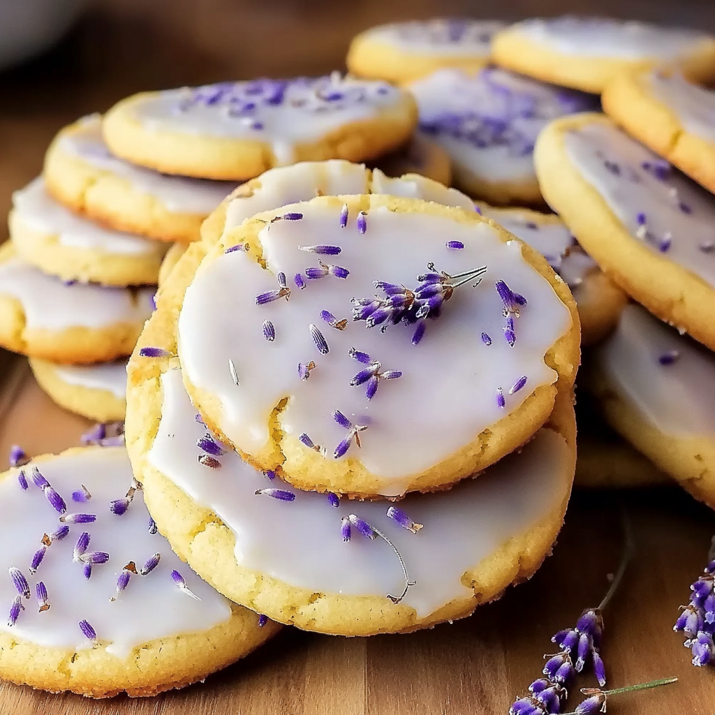 Recipe preparation for Lavender Biscotti Cookies