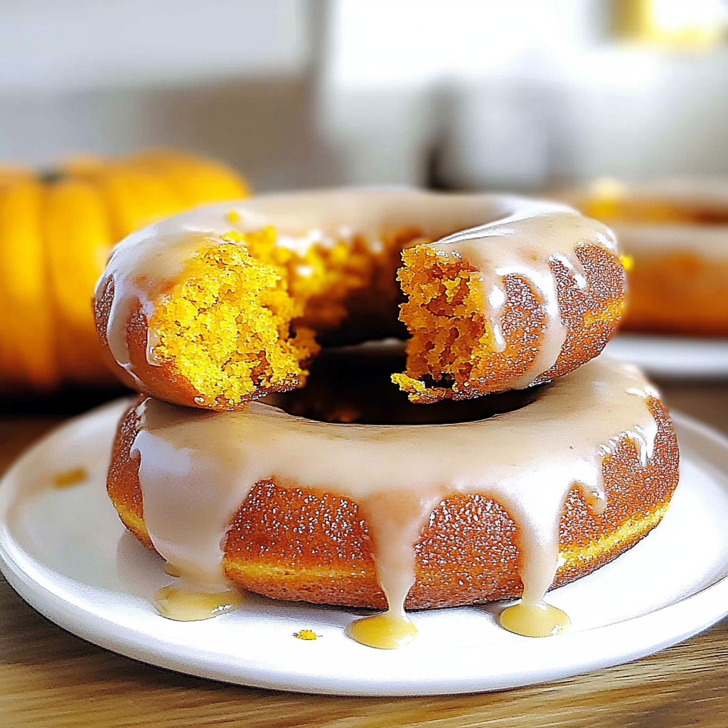 Recipe preparation for Baked Pumpkin Donuts