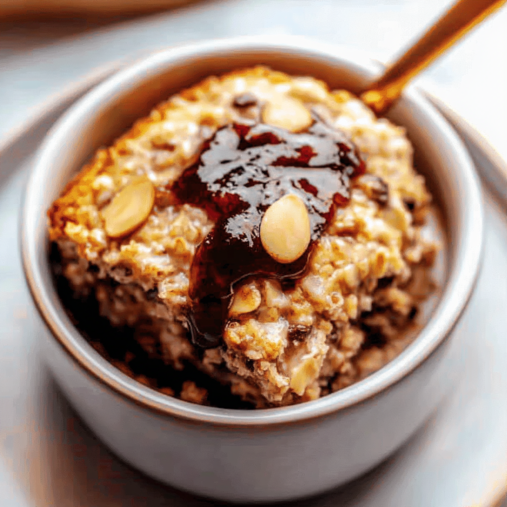 Recipe preparation for TikTok Baked Oats