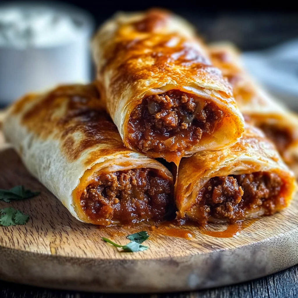 Recipe preparation for Ground Beef Enchiladas Mexican