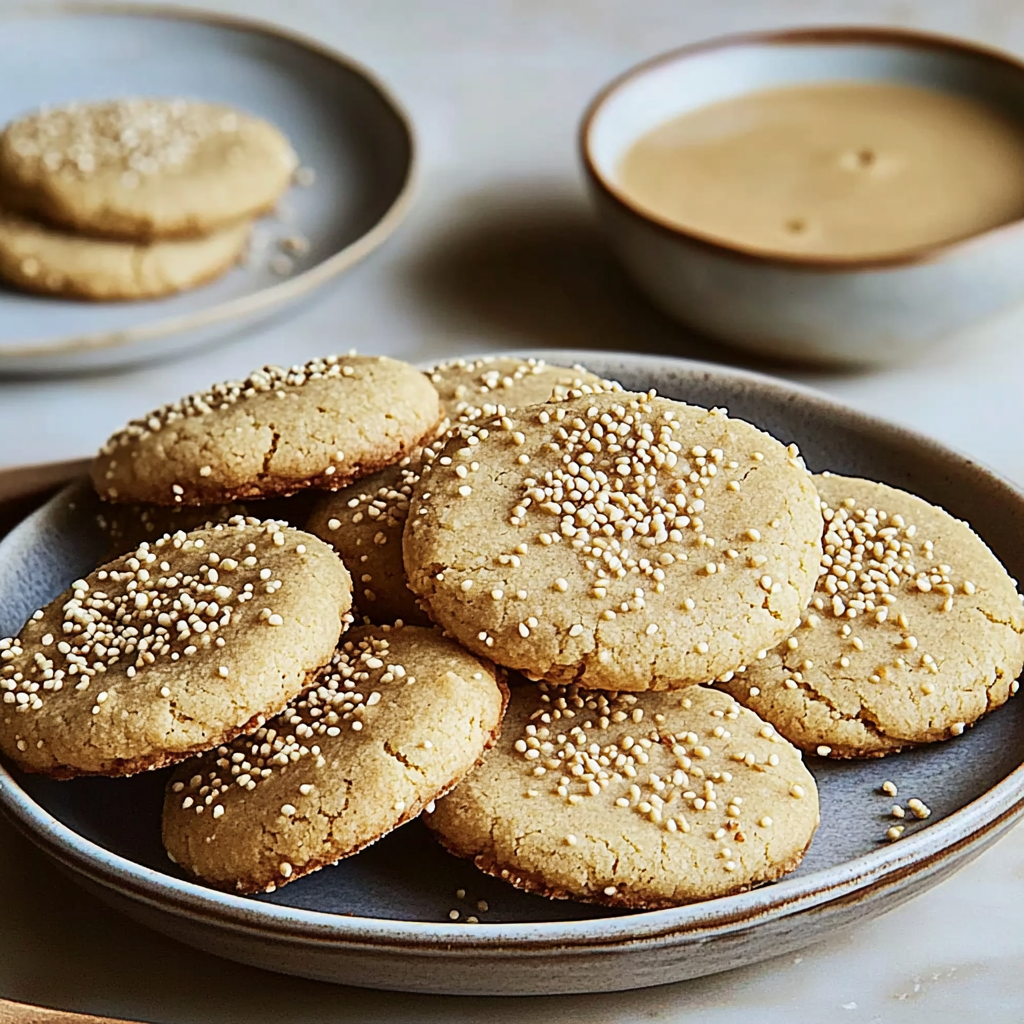 Recipe preparation for Tahini Cookies