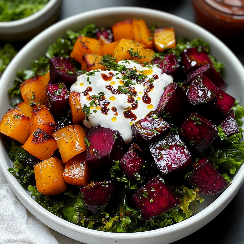 Recipe preparation for Roasted Beet Salad