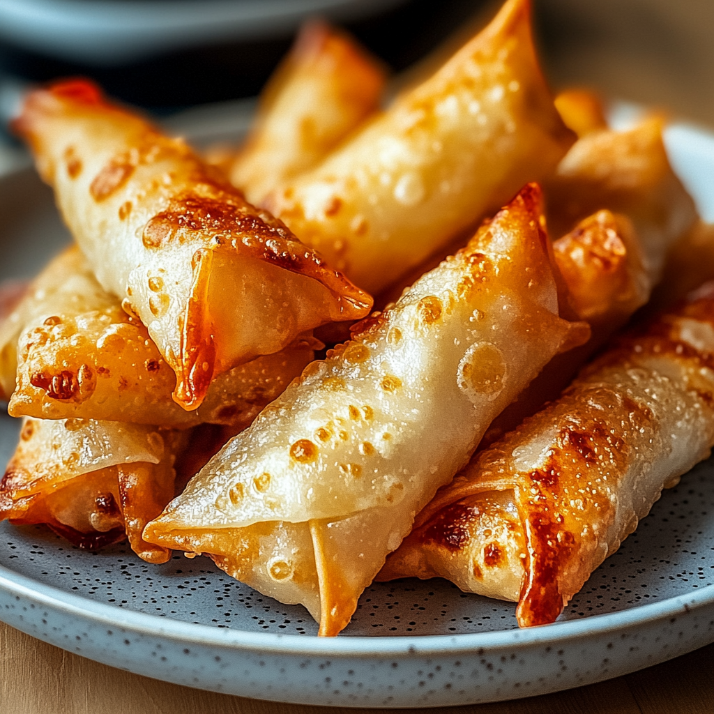 Recipe preparation for Rice Paper Crab Rangoons