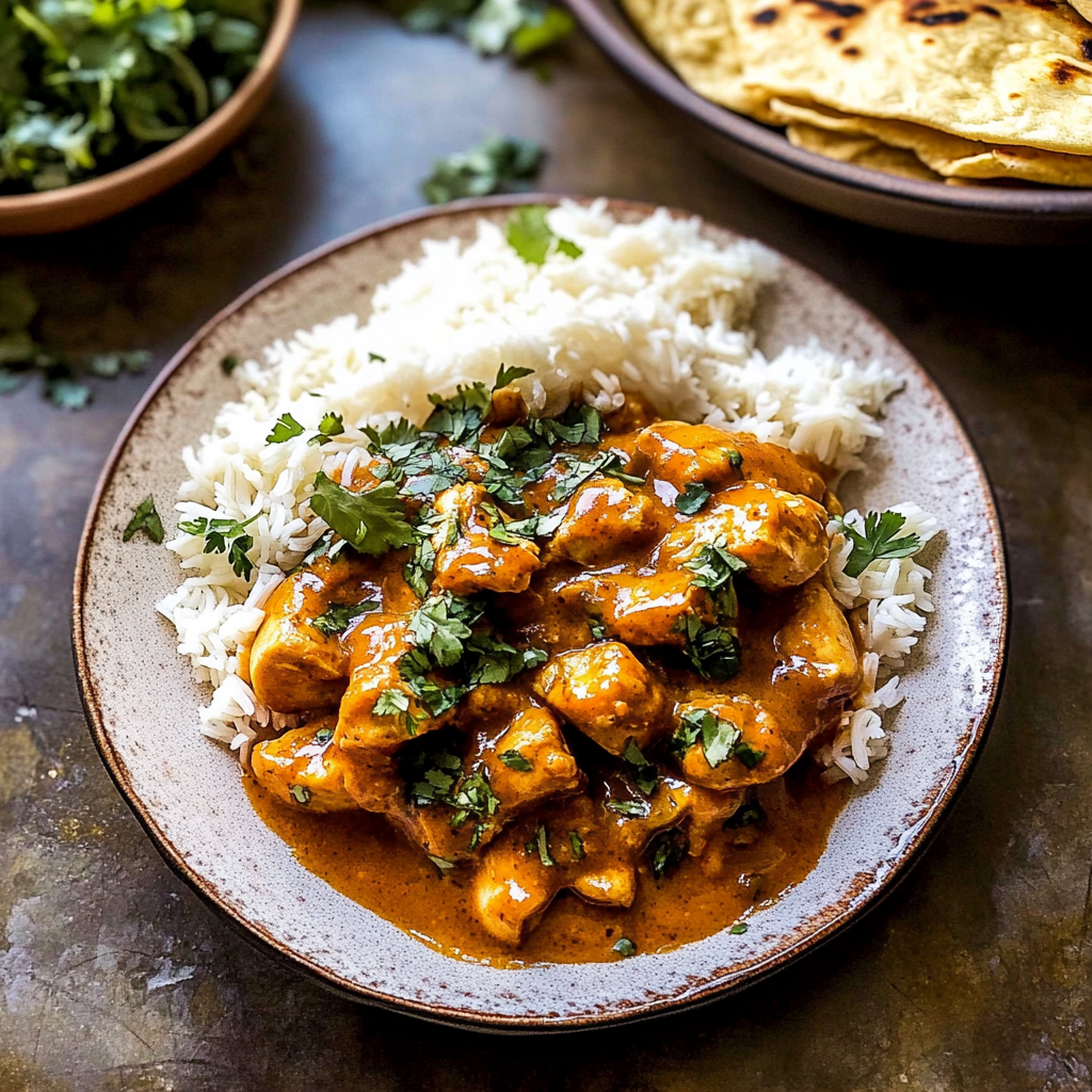 Recipe preparation for Creamy Butternut Squash Butter Chicken