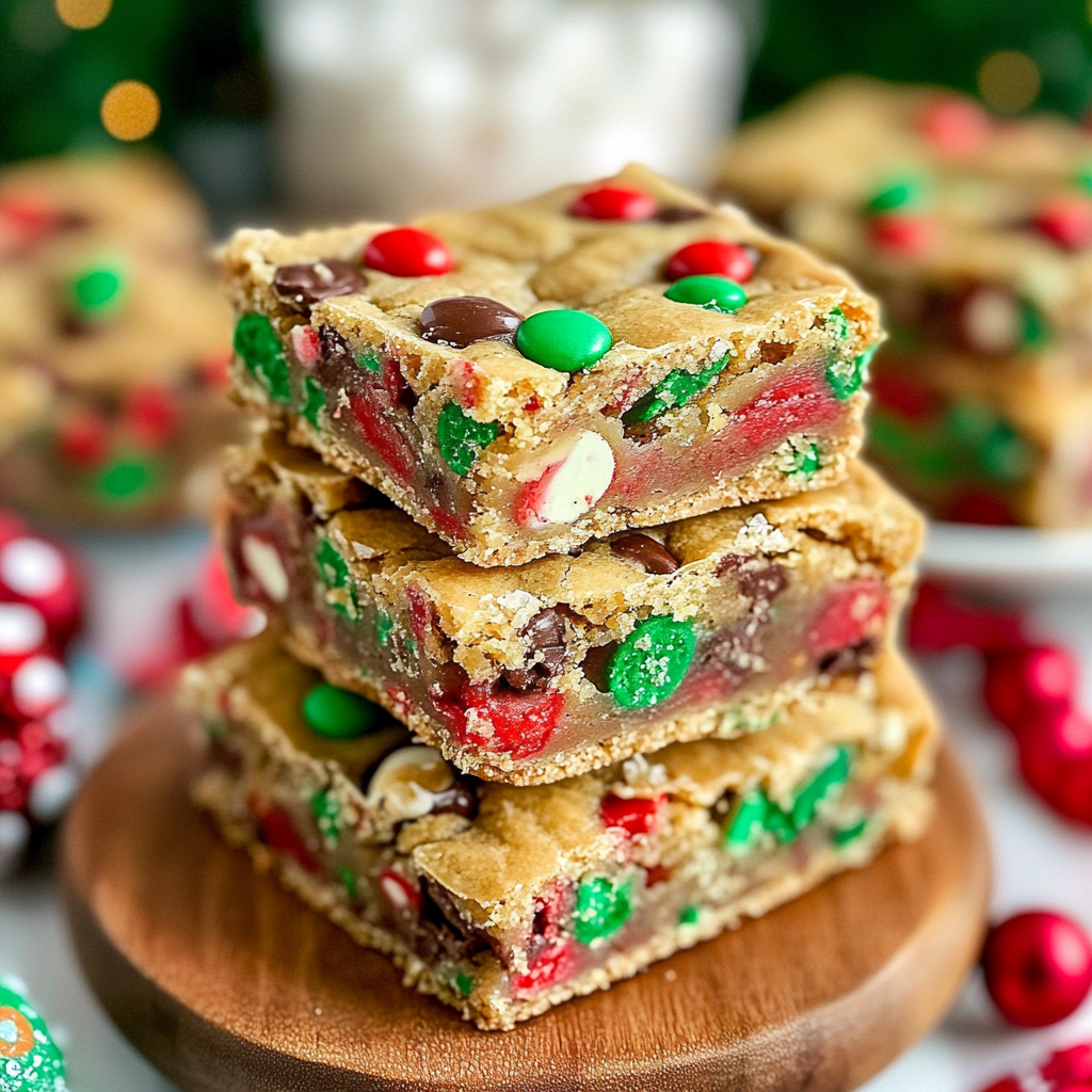 Recipe preparation for Christmas Cookie Bars