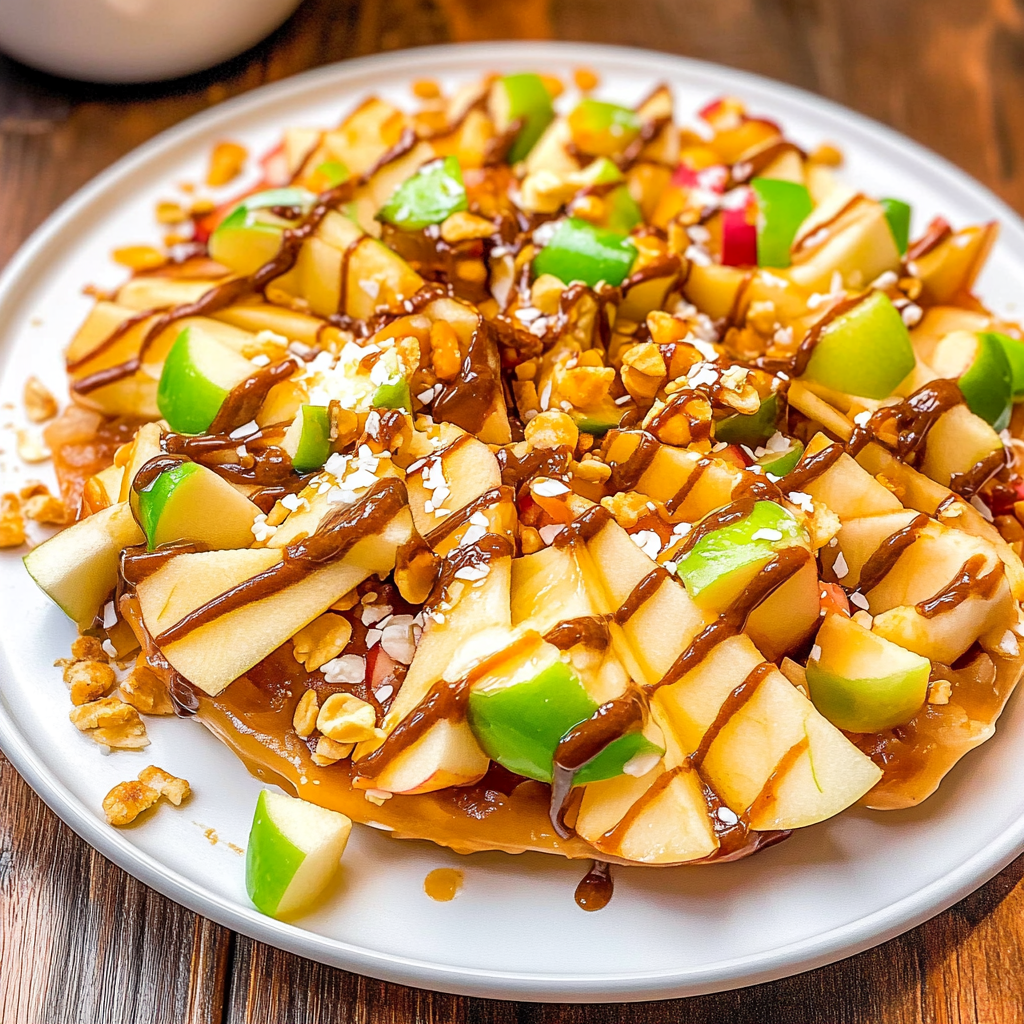 Recipe preparation for Apple Nachos