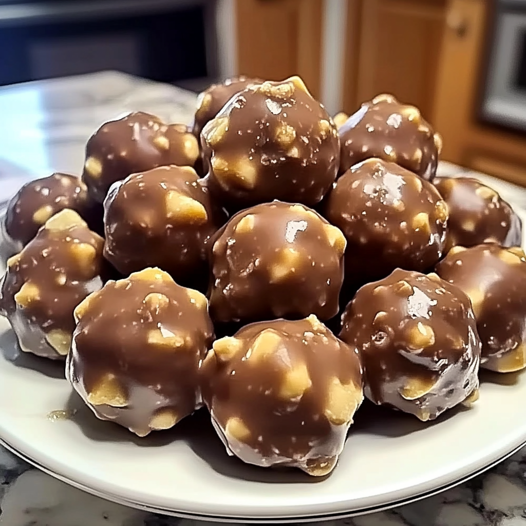 Recipe preparation for Butterfinger Balls