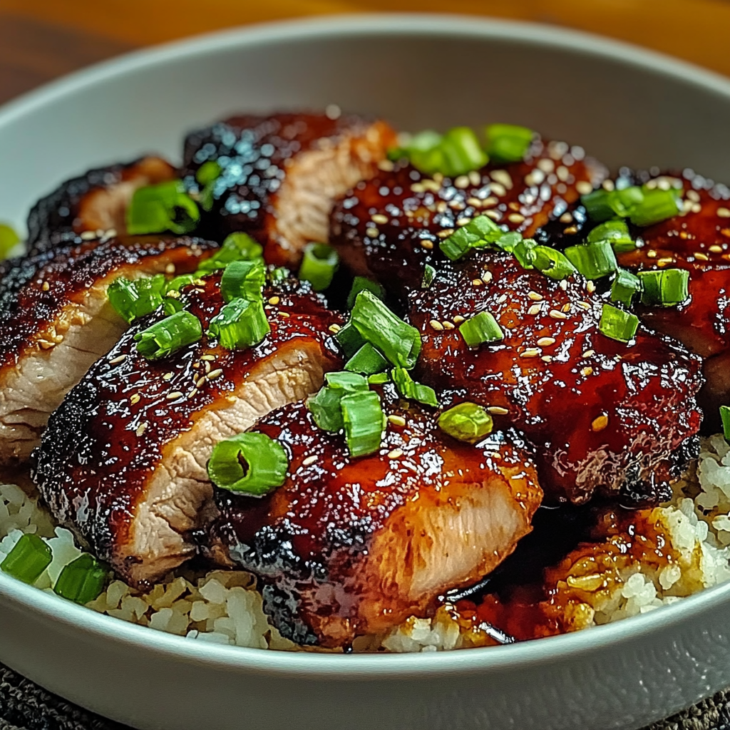 Recipe preparation for Char Siu Chicken Thighs