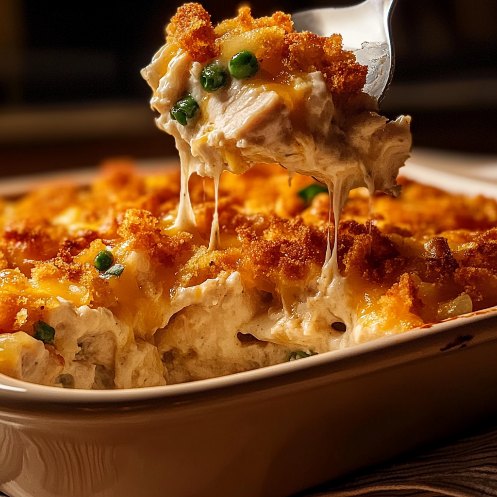 Recipe preparation for Million Dollar Chicken Casserole