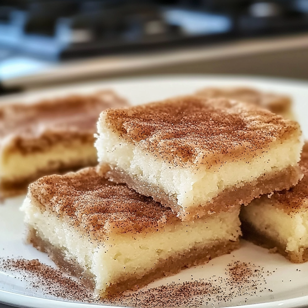 Recipe preparation for Snickerdoodle Cookie Bars