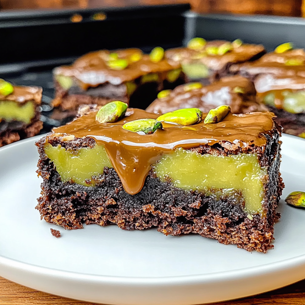 Recipe preparation for Pistachio Brookies