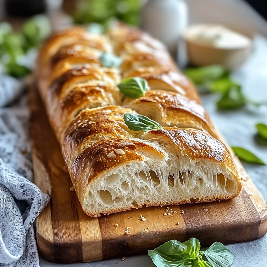 Recipe preparation for Crusty Italian Bread