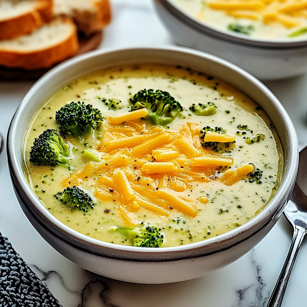 Recipe preparation for Broccoli Cheddar Soup