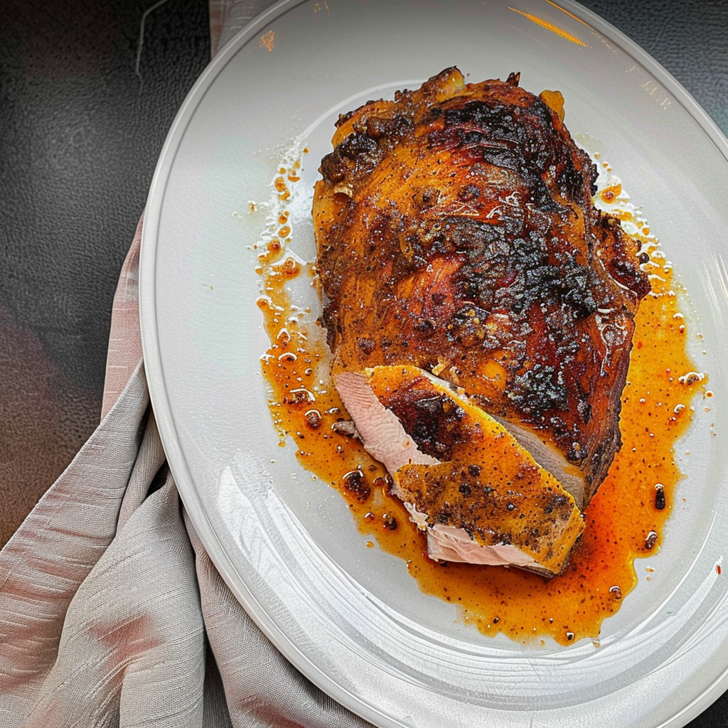 Recipe preparation for Smoked Cajun Turkey