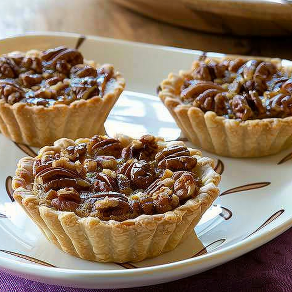 Recipe preparation for Mini Pecan Pies