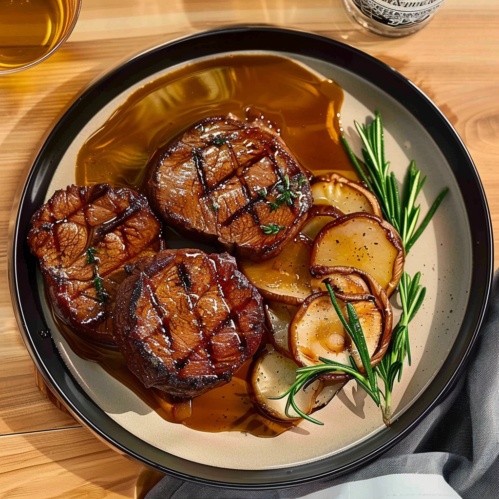 Recipe preparation for Mushroom steak