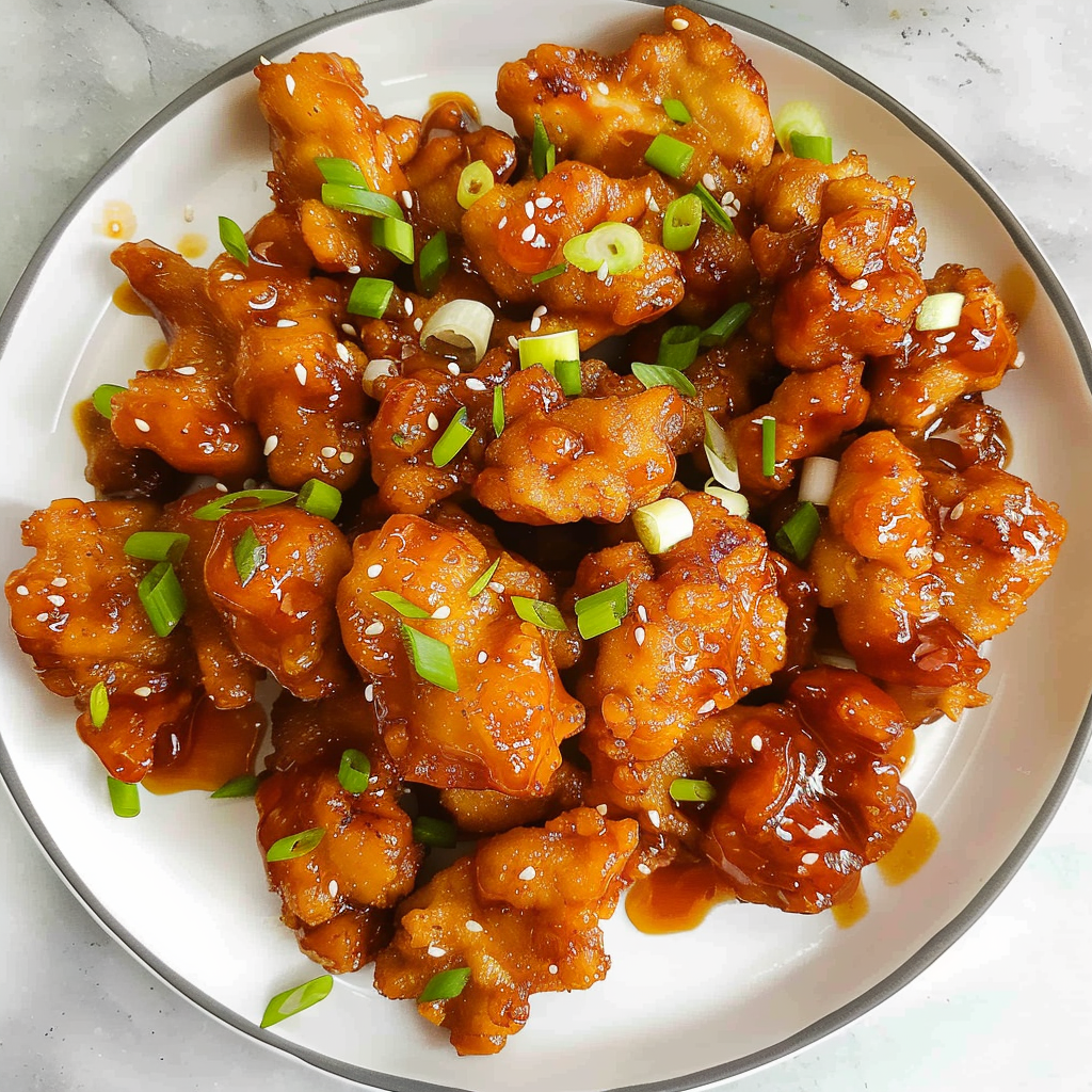 Recipe preparation for Honey Sriracha Chicken