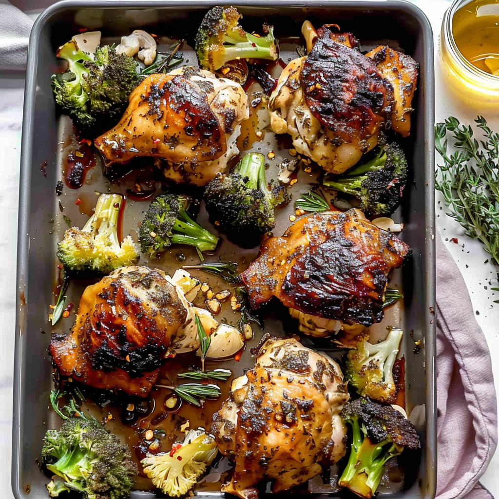 Recipe preparation for Sheet-Pan Meal with Protein + Veggies