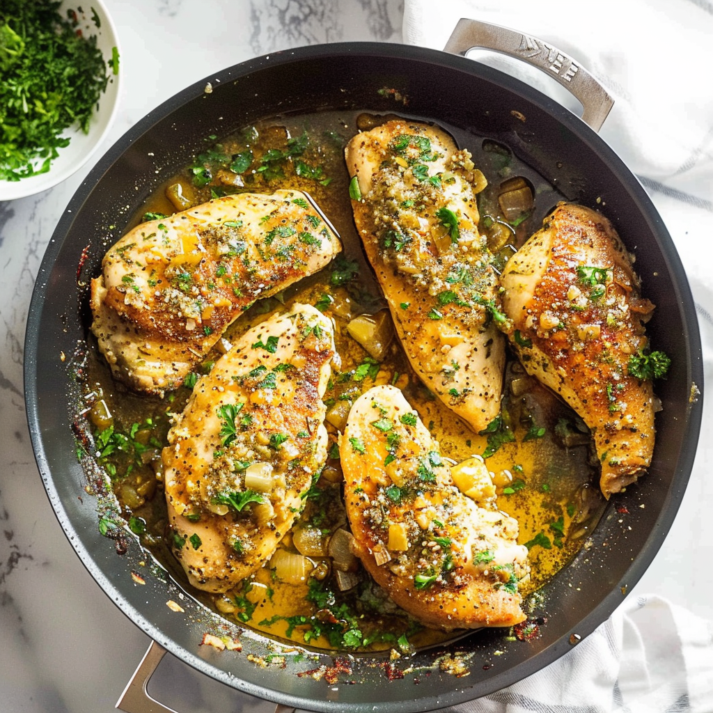 Recipe preparation for Garlic Butter Baked Chicken