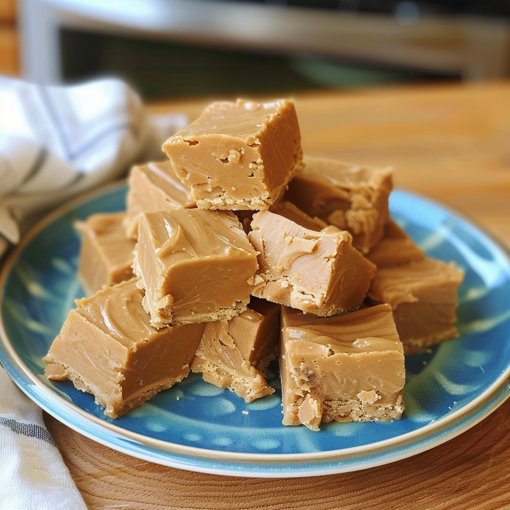 Recipe preparation for Easy 2-Ingredient Peanut Butter Fudge