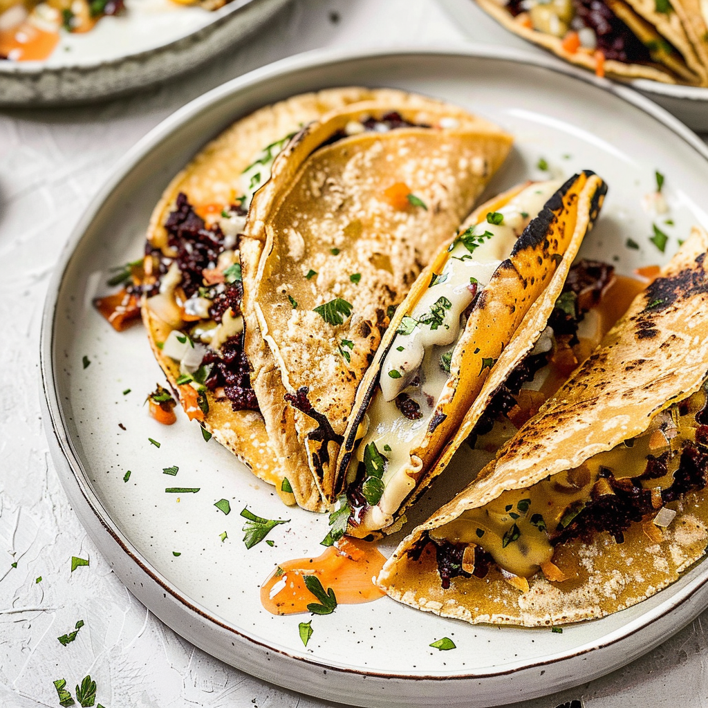 Recipe preparation for Crispy Air Fryer Tacos