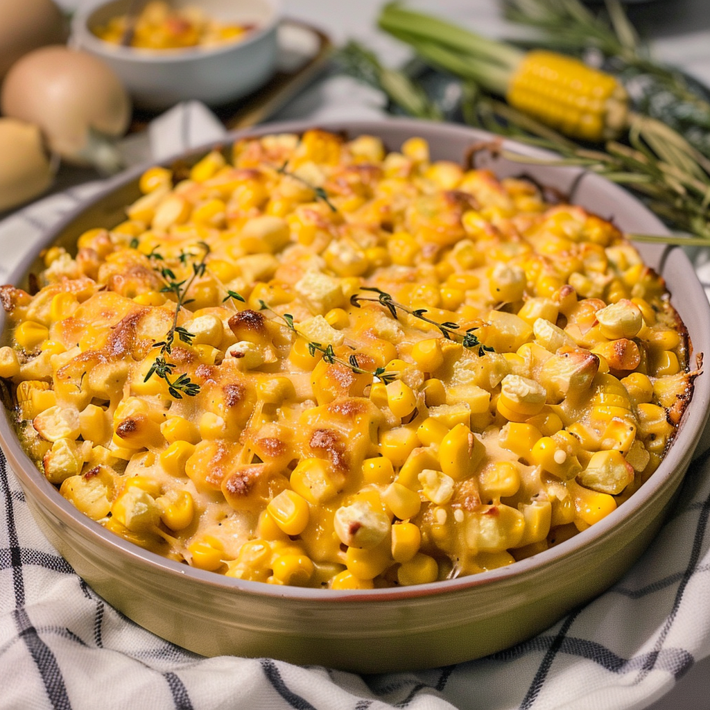 Recipe preparation for Gouda Cream Cheese Corn