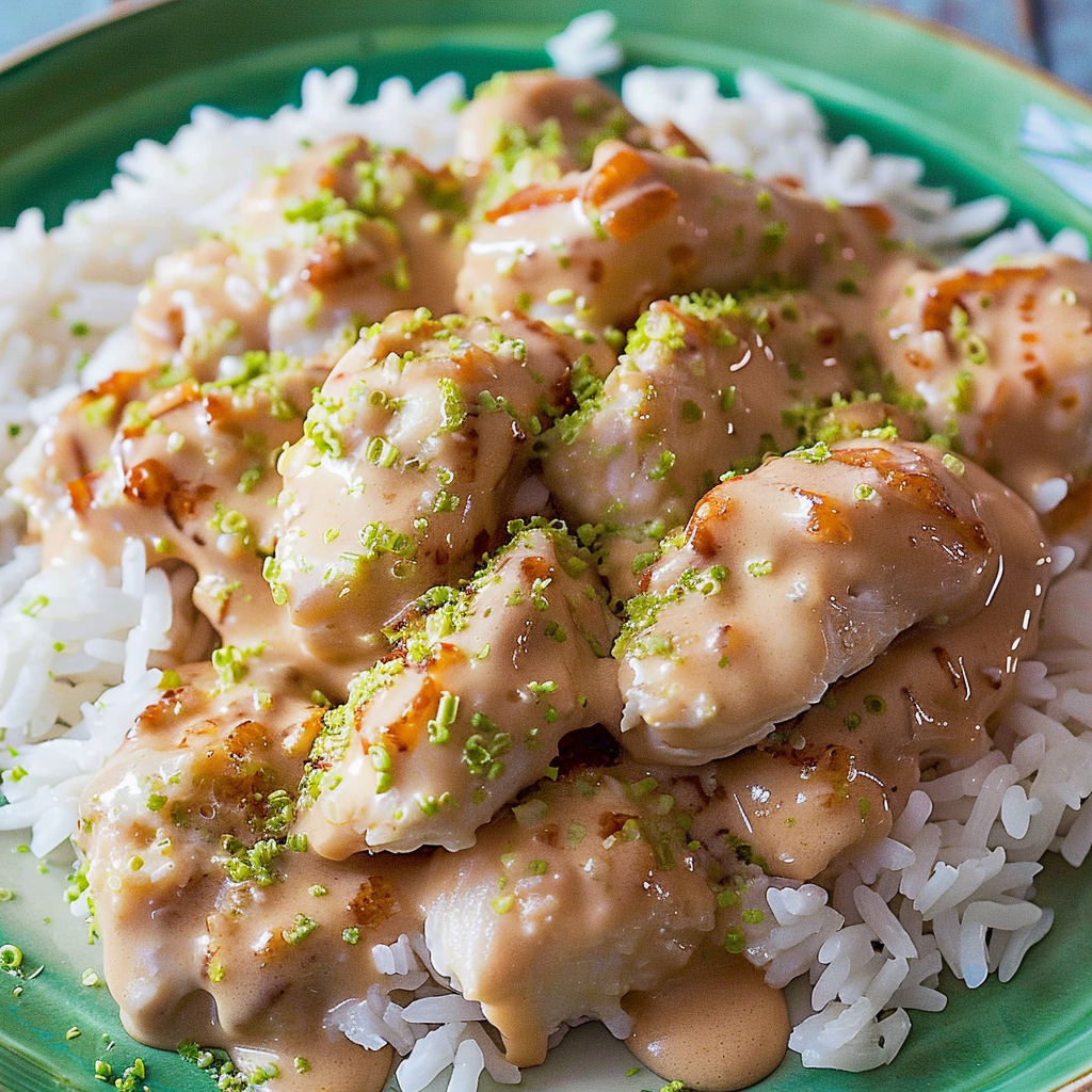 Recipe preparation for Coconut Chicken