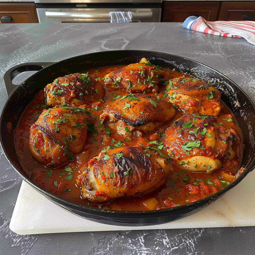 Recipe preparation for Chef John’s Roman-Style Chicken