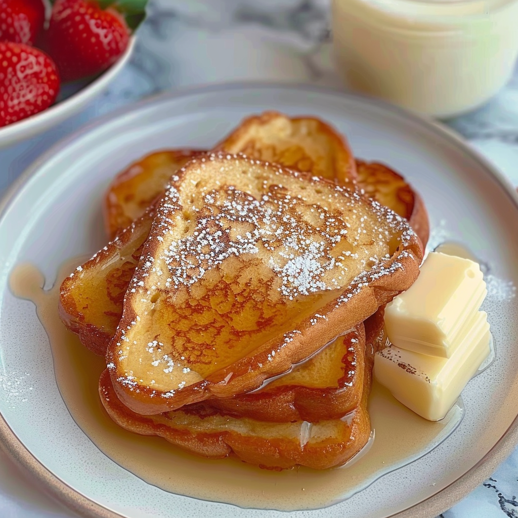 Recipe preparation for Simple French Toast Without Vanilla