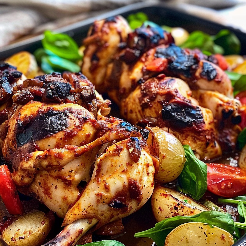 Recipe preparation for One-Tray Tikka Masala Roast