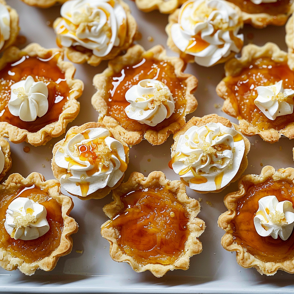 Recipe preparation for Mini Salted Maple Pies