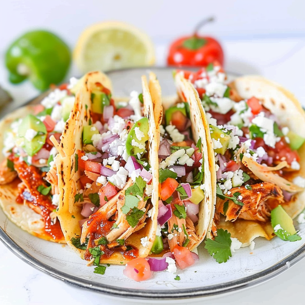Recipe preparation for Easy Weeknight Chicken Tacos