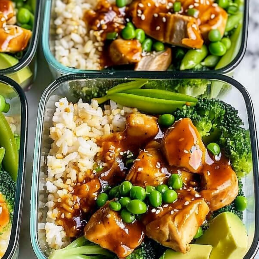 Recipe preparation for Healthy Chicken Lunch Bowls