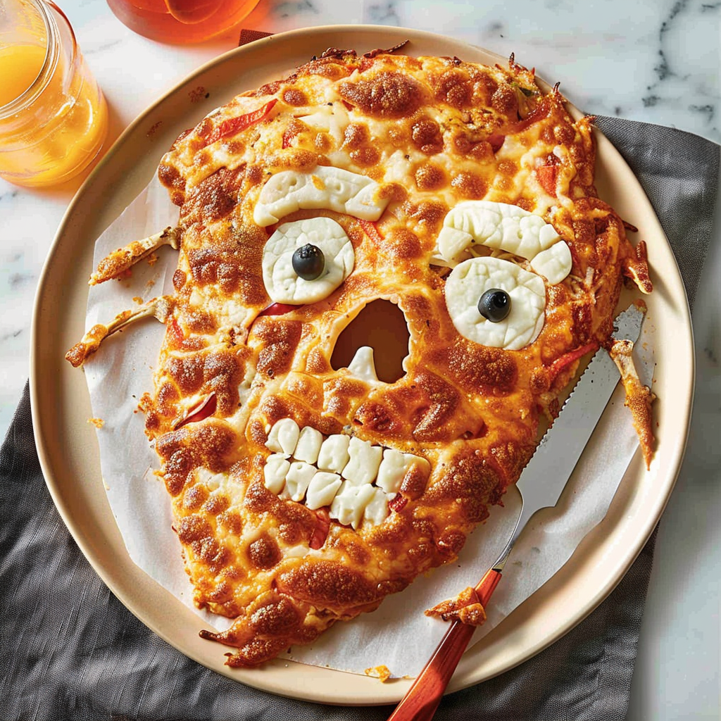 Recipe preparation for Skeleton Pizza