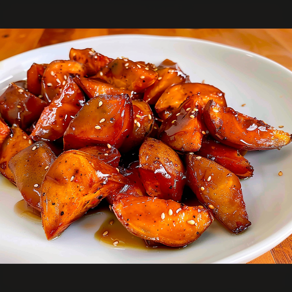 Recipe preparation for Korean‑Spiced Sweet Potatoes