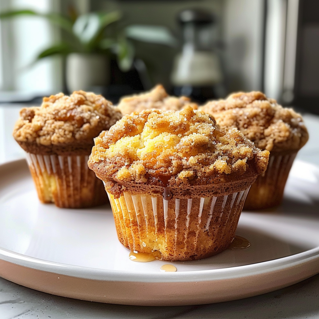 Recipe preparation for Coffee Cake Muffins