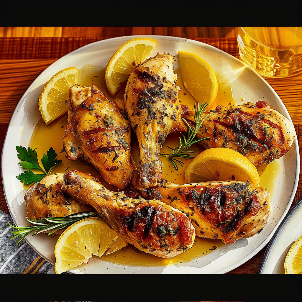 Recipe preparation for Lemon Herb Chicken